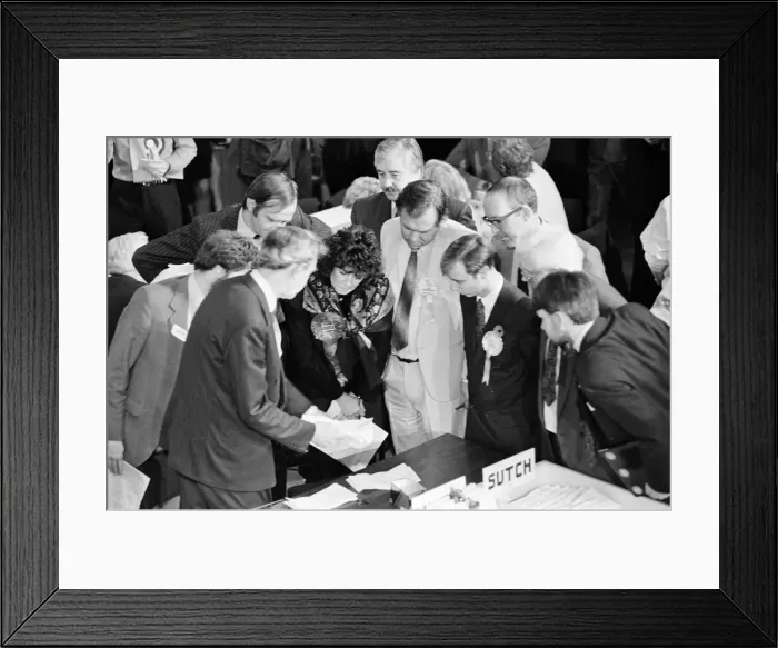 Framed Print : Bootle By-election 1990, Merseyside, 8th November 1990. Won by Labour Party, Joe Benton Framed Print : Bootle By-election 1990, Merseyside, 8th November 1990. Won by Labour Party, Joe Benton