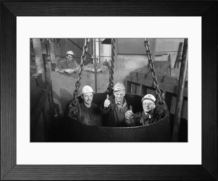 Framed Print : Shaft sinking record at Boulby Mine. 1971 Framed Print : Shaft sinking record at Boulby Mine. 1971