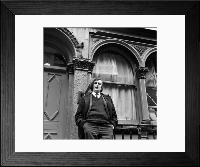 Framed Print : Barry Humphries. 29th April 1963 Framed Print : Barry Humphries. 29th April 1963