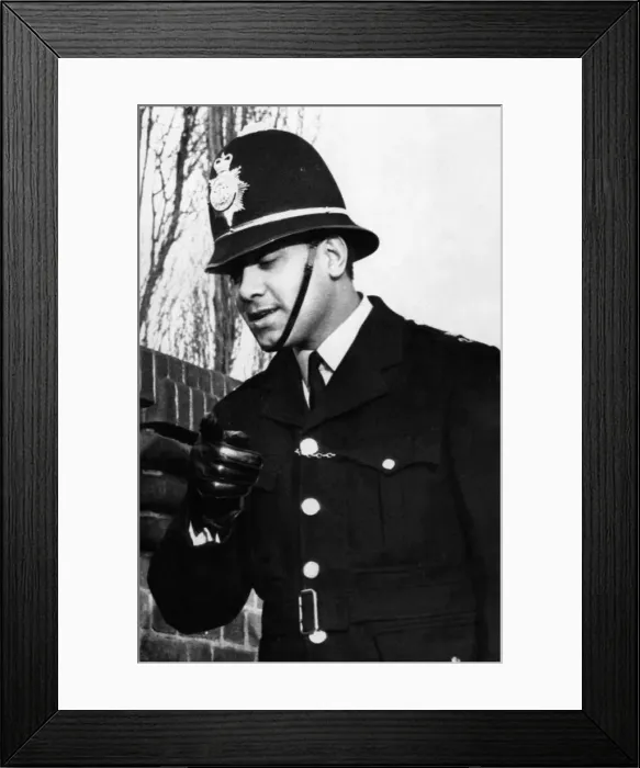 Framed Print : PC Ralph Ramadhar, 26th November 1973. West Indian born PC Ralph Ramadhar Framed Print : PC Ralph Ramadhar, 26th November 1973. West Indian born PC Ralph Ramadhar