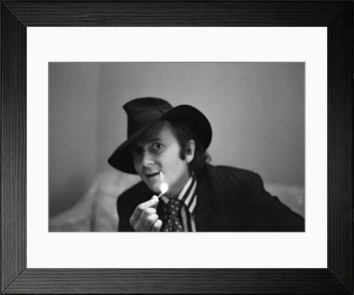 Framed Print : Barry Humphries, Australian actor and Private Eye strip writer