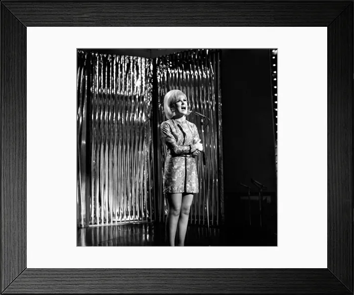 Framed Print : Dusty Springfield performing at the rehearsals for Top of the Pops at the BBC Framed Print : Dusty Springfield performing at the rehearsals for Top of the Pops at the BBC