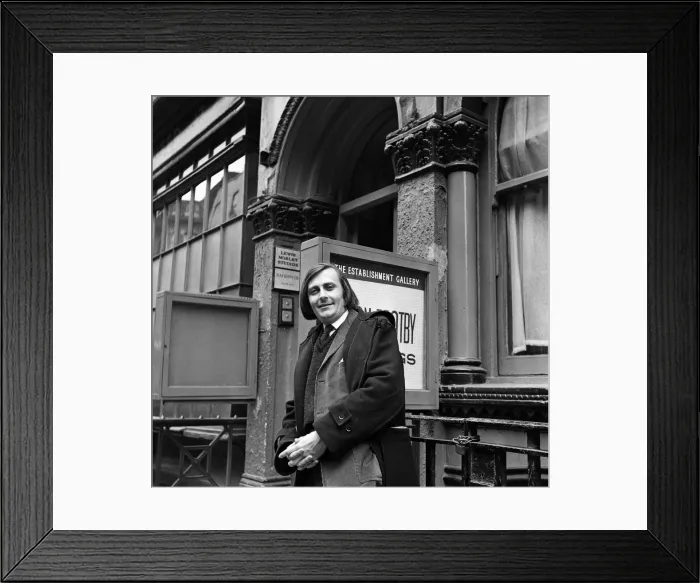 Framed Print : Barry Humphries. 29th April 1963 Framed Print : Barry Humphries. 29th April 1963