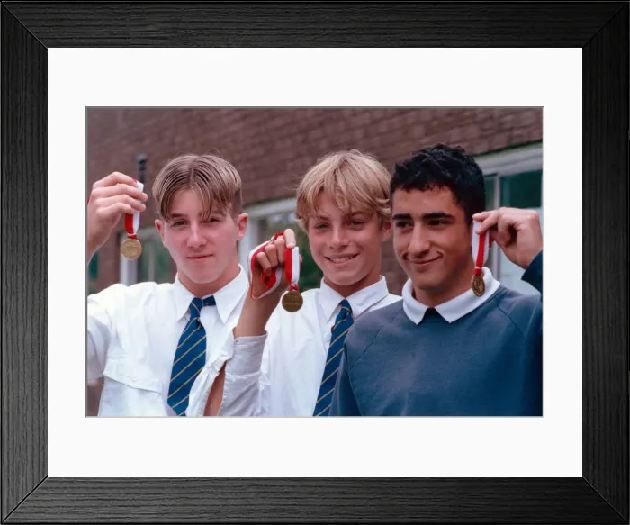 Framed Print : Mandale Harriers Under 15 Relay Squad, Circa 1994 Framed Print : Mandale Harriers Under 15 Relay Squad, Circa 1994