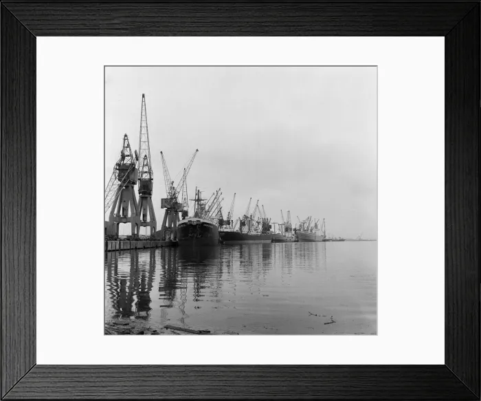 Framed Print : Tees Dock, full of ships. 1971. Tees Dock, full of ships Framed Print : Tees Dock, full of ships. 1971. Tees Dock, full of ships
