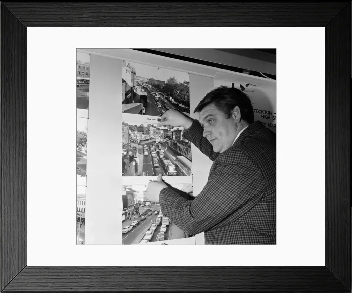 Framed Print : Stockton Parkway model exhibition. 1971 Framed Print : Stockton Parkway model exhibition. 1971