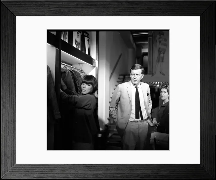 Framed Print : Mary Quant, fashion designer and expert, pictured with her husband Alexander Framed Print : Mary Quant, fashion designer and expert, pictured with her husband Alexander