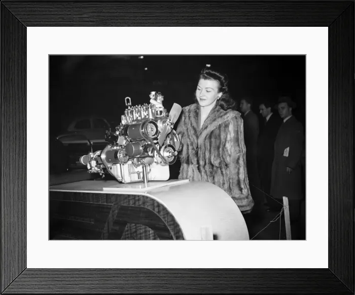 Framed Print : British International Motor Show, held at Earls Court, London, 17th to 27th October 1951 Framed Print : British International Motor Show, held at Earls Court, London, 17th to 27th October 1951