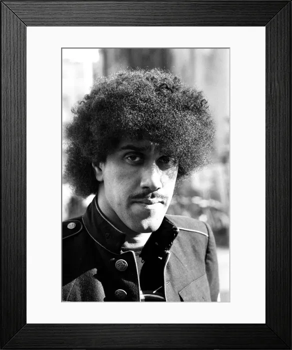 Framed Print : Phil Lynott, singer and bass player with the rock group Thin Lizzy