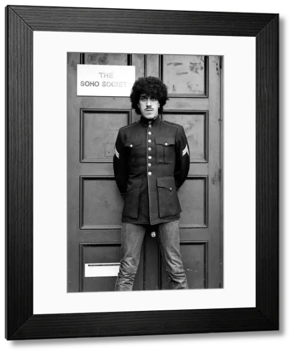 Framed Print : Phil Lynott, singer and bass player with the rock group Thin Lizzy Framed Print : Phil Lynott, singer and bass player with the rock group Thin Lizzy