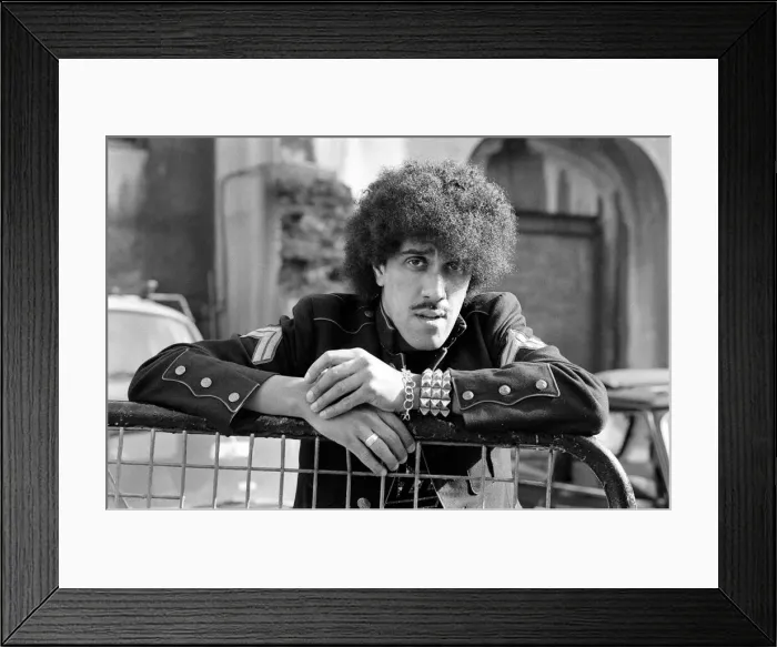 Framed Print : Phil Lynott, singer and bass player with the rock group Thin Lizzy Framed Print : Phil Lynott, singer and bass player with the rock group Thin Lizzy