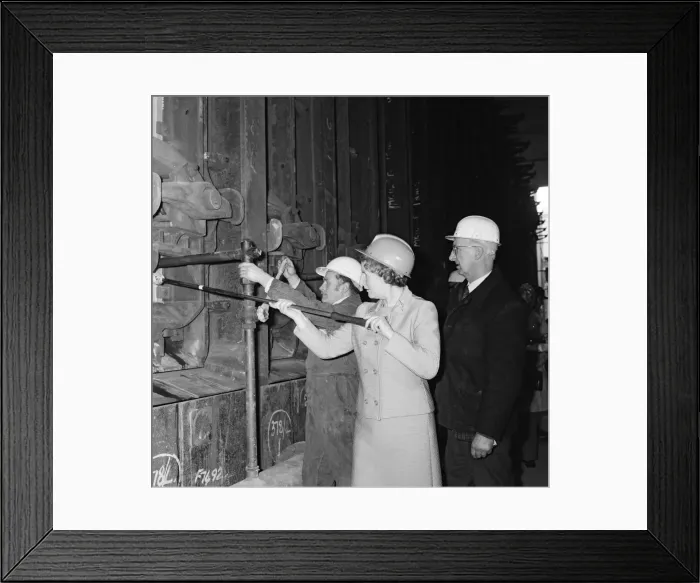 Framed Print : New coke ovens open at South Bank, Middlesbrough. 1971 Framed Print : New coke ovens open at South Bank, Middlesbrough. 1971