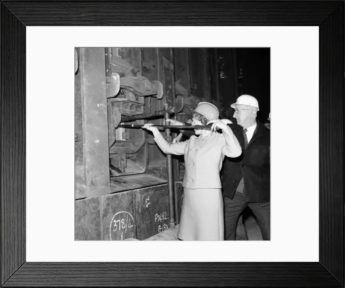 Framed Print : New coke ovens open at South Bank, Middlesbrough. 1971 Framed Print : New coke ovens open at South Bank, Middlesbrough. 1971