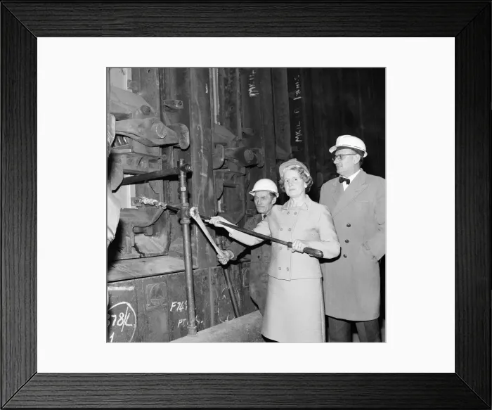 Framed Print : New coke ovens open at South Bank, Middlesbrough. 1971 Framed Print : New coke ovens open at South Bank, Middlesbrough. 1971