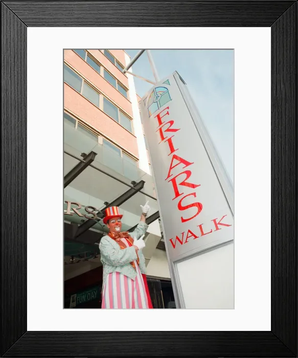Framed Print : Friars Walk Shopping Centre, Official Re-opening, 20th December 1995 Framed Print : Friars Walk Shopping Centre, Official Re-opening, 20th December 1995