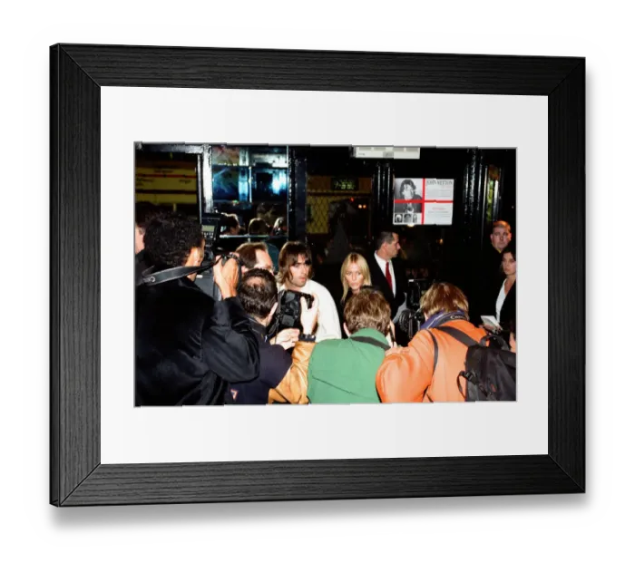 Framed Print : Liam Gallagher and Patsy Kensit at the launch of The Rolling Stones video Framed Print : Liam Gallagher and Patsy Kensit at the launch of The Rolling Stones video
