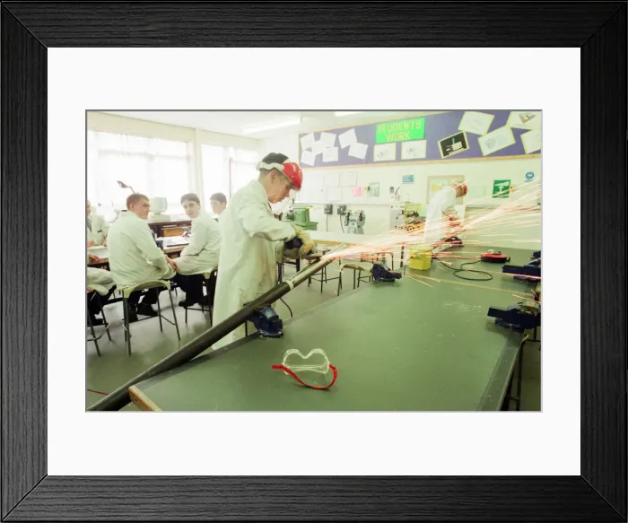 Framed Print : Macmillan Academy, Middlesbrough, North Yorkshire, England, 7th October 1996 Framed Print : Macmillan Academy, Middlesbrough, North Yorkshire, England, 7th October 1996