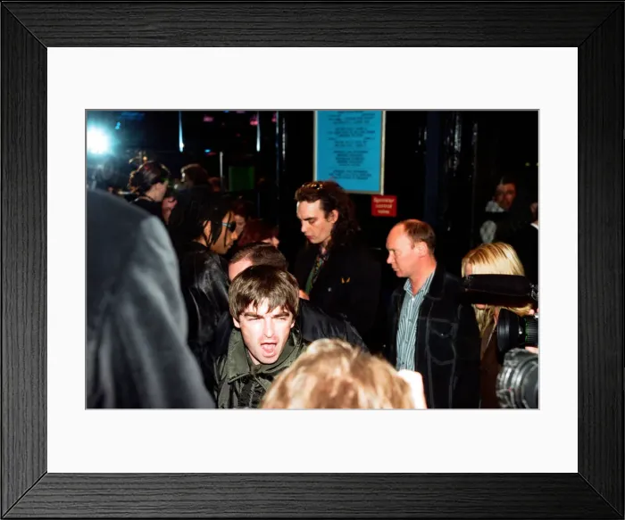 Framed Print : Noel Gallagher at the launch of The Rolling Stones video Circus