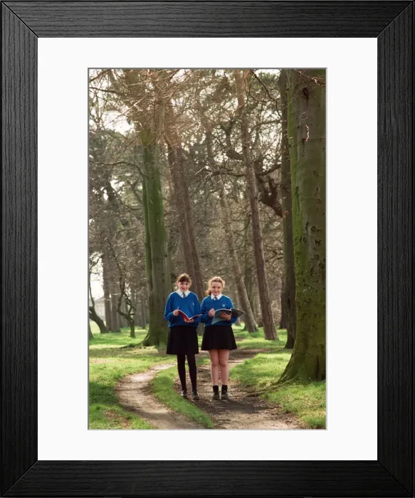 Framed Print : Year 7 poets - Rebecca Malley (left) received 1st prize Framed Print : Year 7 poets - Rebecca Malley (left) received 1st prize