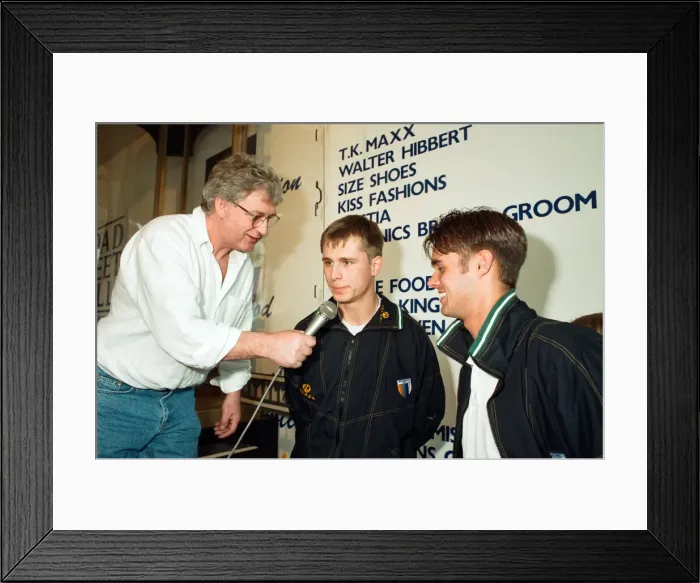 Framed Print : Reading FC footballers play Grab a Grand. 13th April 1995