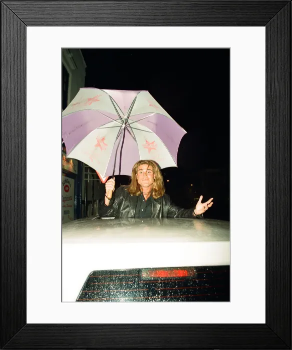 Framed Print : Baywatch actor Json Simmonds visits Nue Valbonne Nightclub, Reading. 16th April 1995 Framed Print : Baywatch actor Json Simmonds visits Nue Valbonne Nightclub, Reading. 16th April 1995
