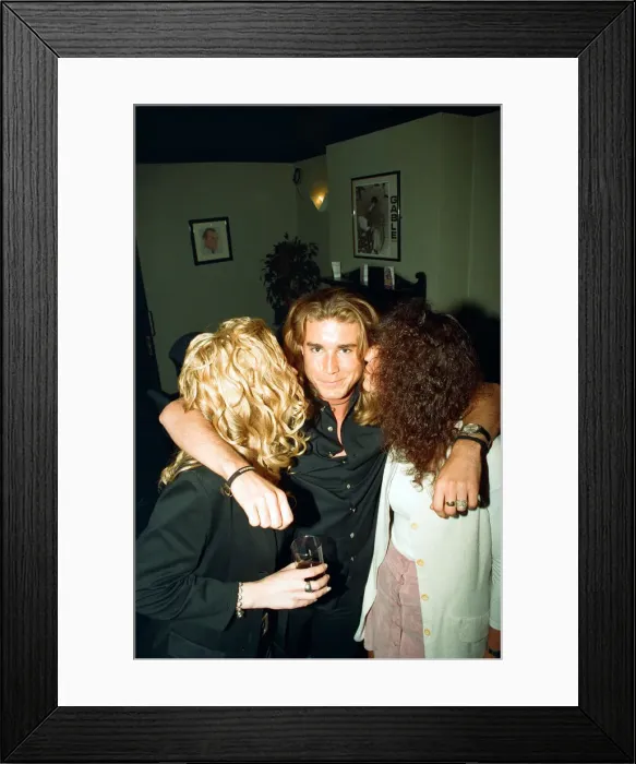 Framed Print : Baywatch actor Json Simmonds visits Nue Valbonne Nightclub, Reading. 16th April 1995 Framed Print : Baywatch actor Json Simmonds visits Nue Valbonne Nightclub, Reading. 16th April 1995