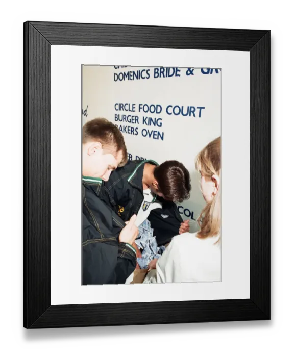 Framed Print : Reading FC footballers play Grab a Grand. 13th April 1995