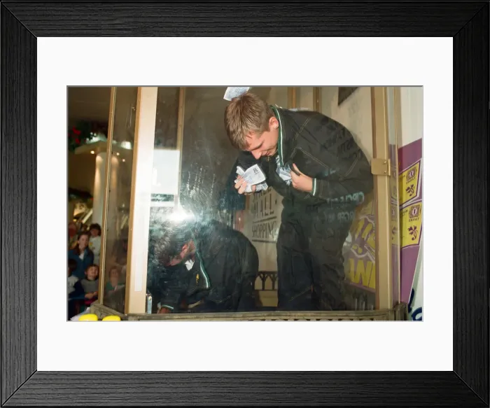 Framed Print : Reading FC footballers play Grab a Grand. 13th April 1995