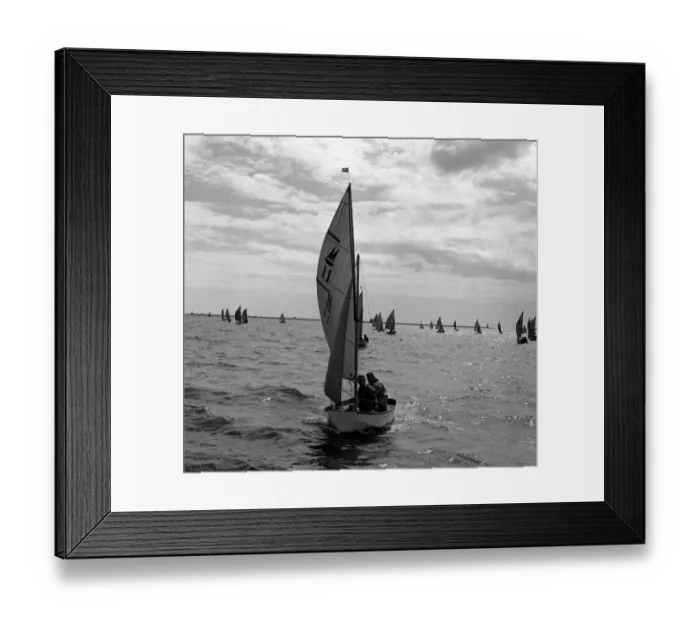 Framed Print : Mirror Dinghy August 1964 Mirror Dinghy National Campionships at Plymouth