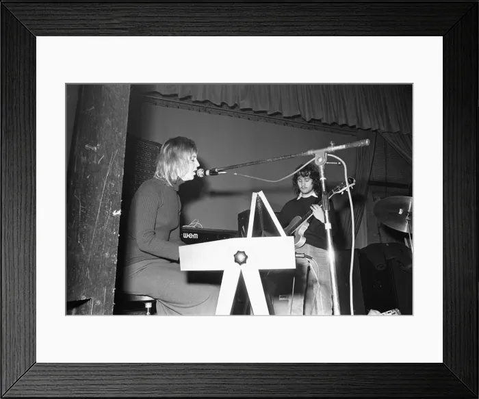 Framed Print : Fleetwood Mac performing at Reading University as part of their Kiln House Tour 14th Framed Print : Fleetwood Mac performing at Reading University as part of their Kiln House Tour 14th