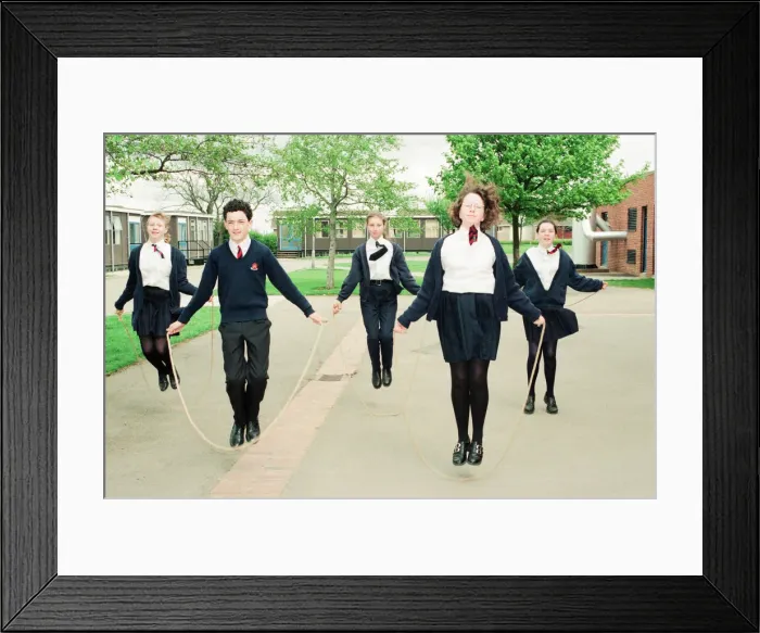 Framed Print : Conyers School, Green Lane, Yarm, Stockton on Tees, 4th May 1994