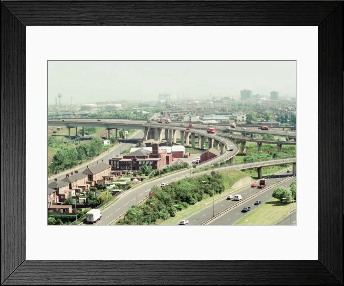 Framed Print : Views from the Leisure Park Tower, completed today, when TDC chairman Ron Norman fixed Framed Print : Views from the Leisure Park Tower, completed today, when TDC chairman Ron Norman fixed