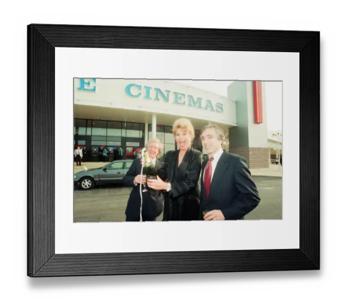 Framed Print : The Showcase Cinemas, opened by actress Leslie Easterbrook Framed Print : The Showcase Cinemas, opened by actress Leslie Easterbrook