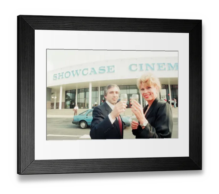Framed Print : The Showcase Cinemas, opened by actress Leslie Easterbrook Framed Print : The Showcase Cinemas, opened by actress Leslie Easterbrook