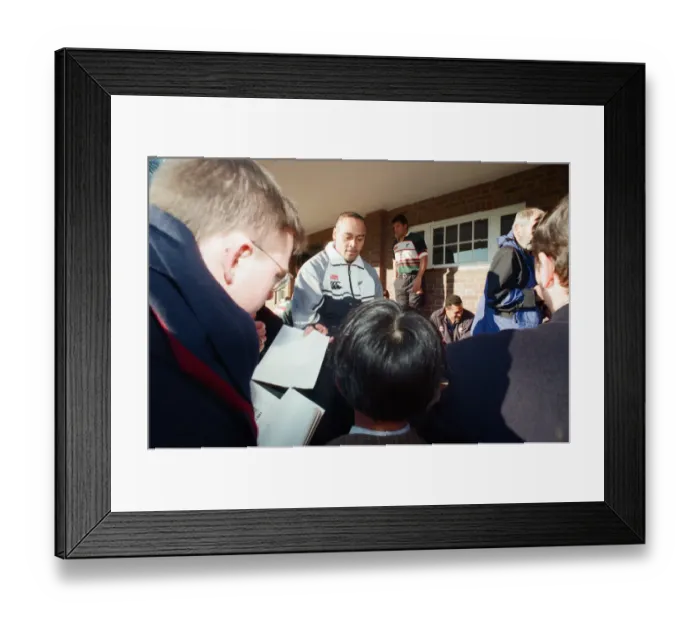 Framed Print : The All Blacks training at Rugby School. Pictured, Jonah Lomu. 2nd December 1997 Framed Print : The All Blacks training at Rugby School. Pictured, Jonah Lomu. 2nd December 1997
