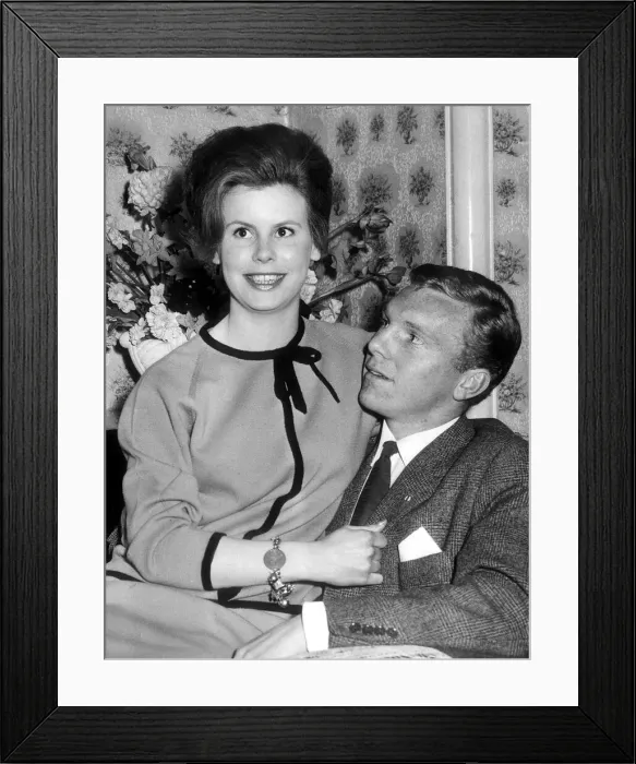 Framed Print : Bobby Moore Football Player - May 1962 with his Fiance Tina Dean Mirrorpix