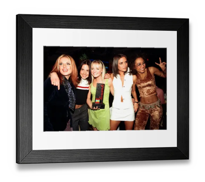 Framed Print : The Spice Girls at The Capital Awards in London. Left to right Ginger Framed Print : The Spice Girls at The Capital Awards in London. Left to right Ginger