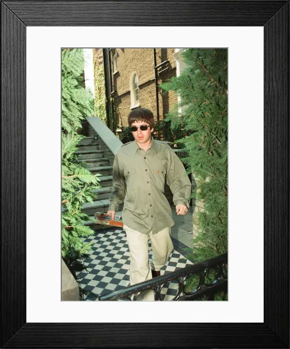 Framed Print : Noel Gallagher leaving his house Supernova Heights in North London