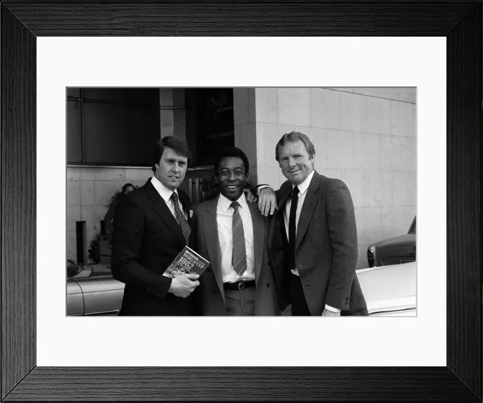 Framed Print : Geoff Hurst, Pele and Bobby Moore March 1982 all feature in the new video showing all Framed Print : Geoff Hurst, Pele and Bobby Moore March 1982 all feature in the new video showing all