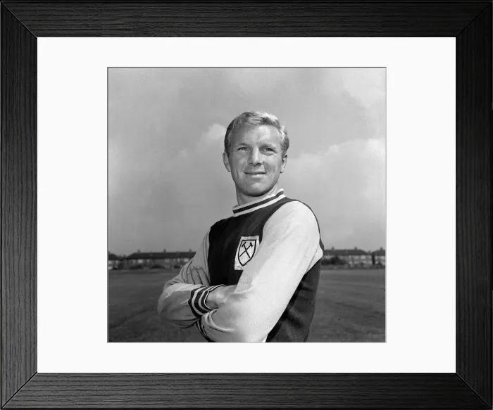 Framed Print : England player Bobby Moore August 1962 West ham United Training Framed Print : England player Bobby Moore August 1962 West ham United Training