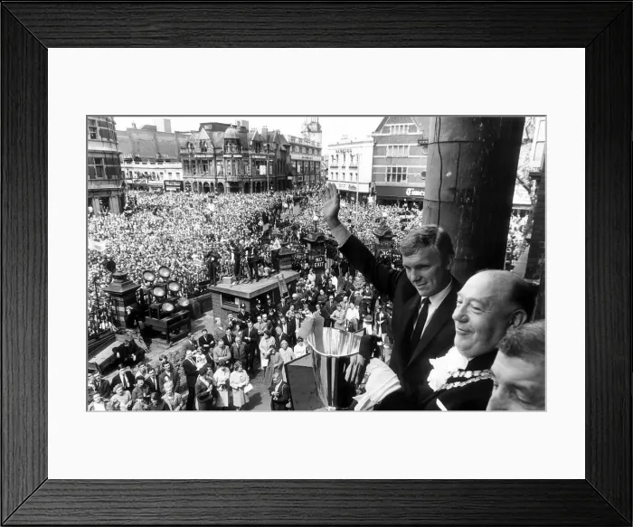 Framed Print : Bobby Moore Football Player - May 1965 at the Town Hall, East Ham Framed Print : Bobby Moore Football Player - May 1965 at the Town Hall, East Ham