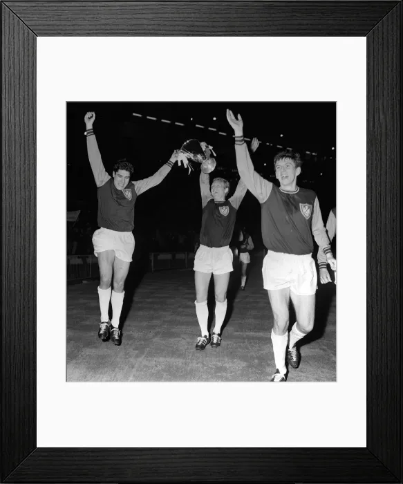 Framed Print : West Ham United v Munich 1860European Cup winners Cup Final 1965 West Han won 2-0