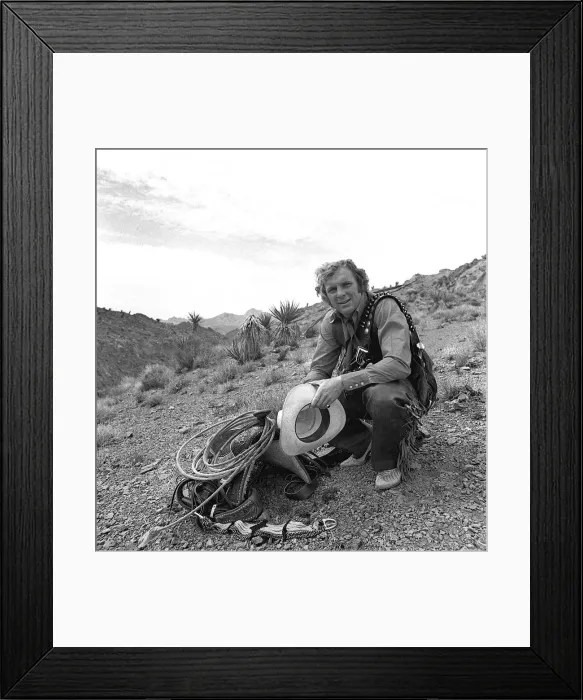 Framed Print : Bobby Moore dressed as cowboy when West Ham team were on close season tour of America Framed Print : Bobby Moore dressed as cowboy when West Ham team were on close season tour of America