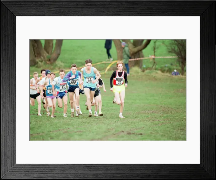 Framed Print : NECa Annual mens and womens cross country championships at Acklam Grange School, Acklam