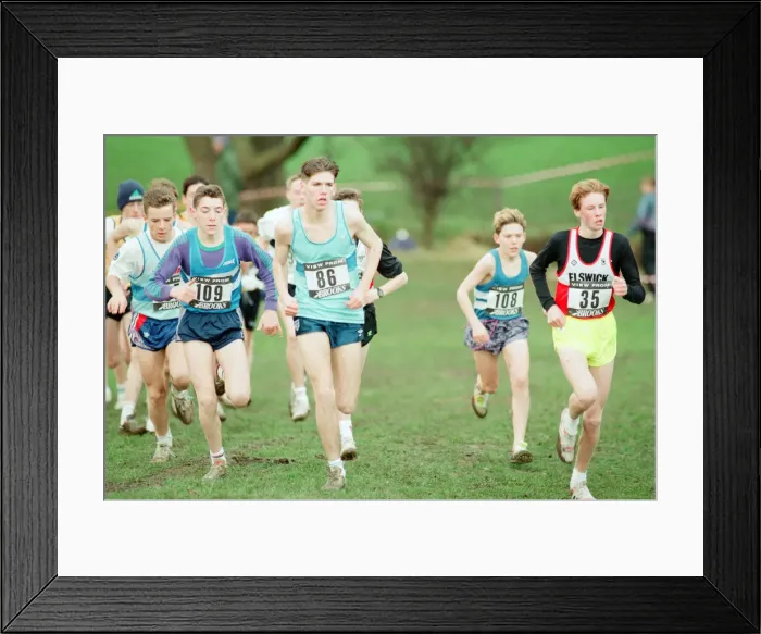 Framed Print : NECa Annual mens and womens cross country championships at Acklam Grange School, Acklam Framed Print : NECa Annual mens and womens cross country championships at Acklam Grange School, Acklam