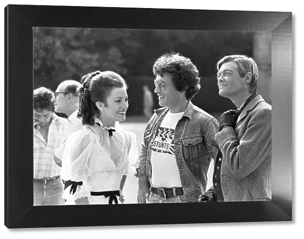 Jane Seymour, Robert Powell and Simon Ward seen here at Stratfield Saye House during a