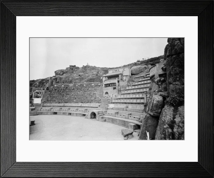 Framed Print : Minack Theatre, Porthcurno, Cornwall. September 1968 Framed Print : Minack Theatre, Porthcurno, Cornwall. September 1968