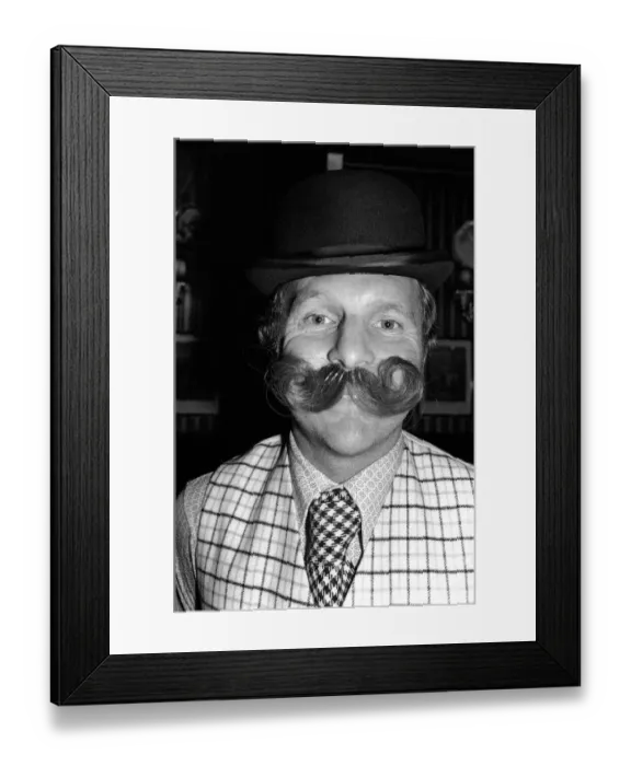 Framed Print : Bobby Moore preparing for the opening of his own public house called Moore Framed Print : Bobby Moore preparing for the opening of his own public house called Moore