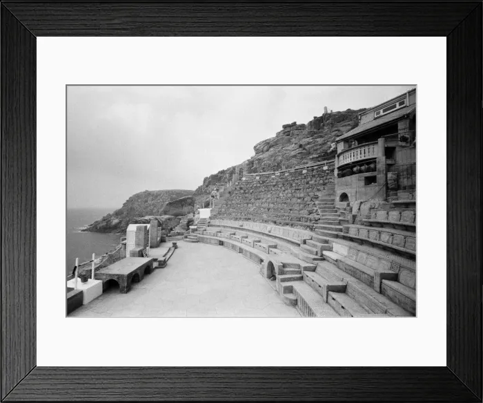 Framed Print : Minack Theatre, Porthcurno, Cornwall. September 1968 Framed Print : Minack Theatre, Porthcurno, Cornwall. September 1968