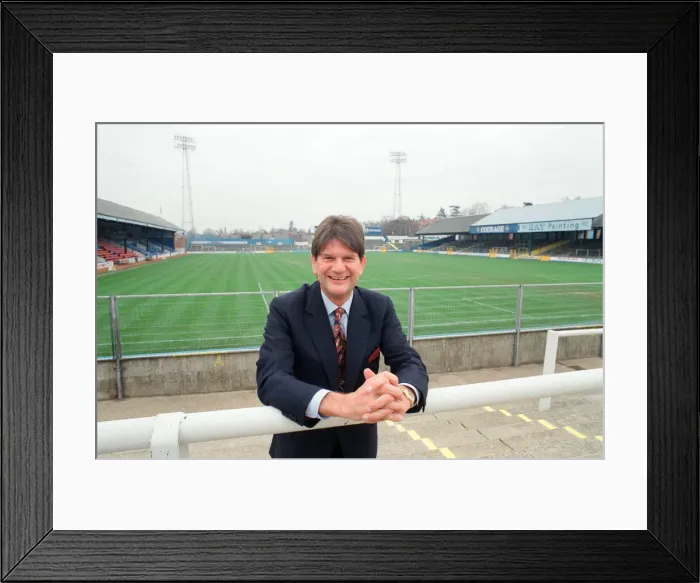 Framed Print : John Madejski, the new Chairman of Reading Football Club. 1st December 1990 Framed Print : John Madejski, the new Chairman of Reading Football Club. 1st December 1990